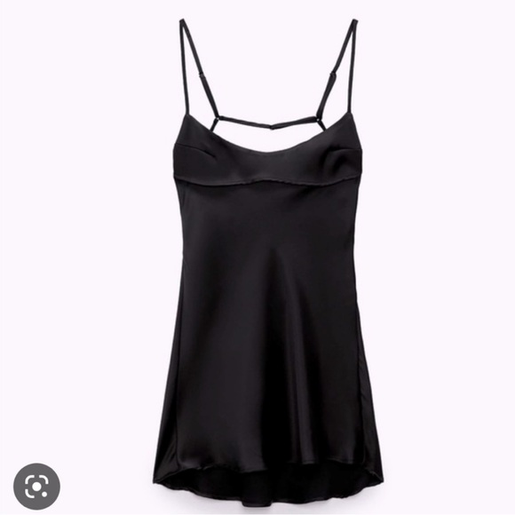 Zara Dresses & Skirts - Zara Satin Effects Mini Dress *NWT*